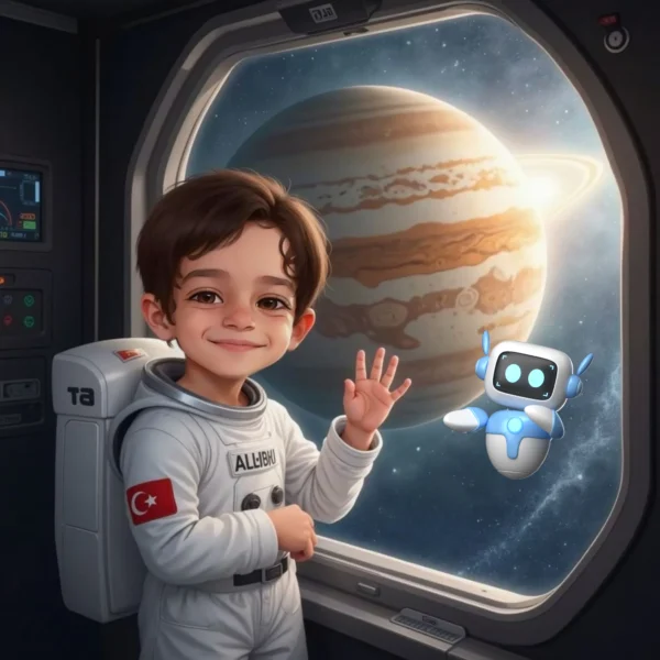 Uzay Temalı - İsme Özel Masal Kitabı - Görsel 10