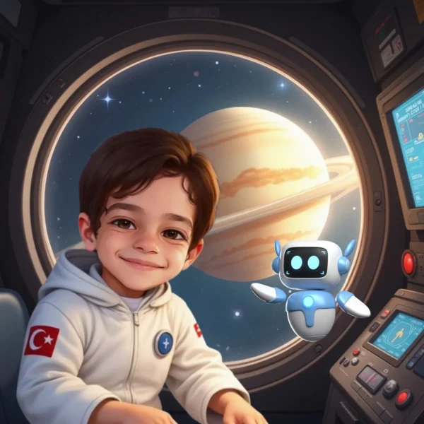 Uzay Temalı - İsme Özel Masal Kitabı - Görsel 11