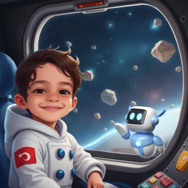 Uzay Temalı - İsme Özel Masal Kitabı - Görsel 9