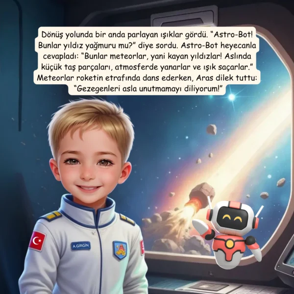 Uzay Temalı - İsme Özel Masal Kitabı - Görsel 12