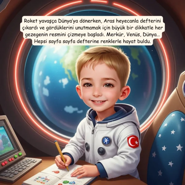 Uzay Temalı - İsme Özel Masal Kitabı - Görsel 13