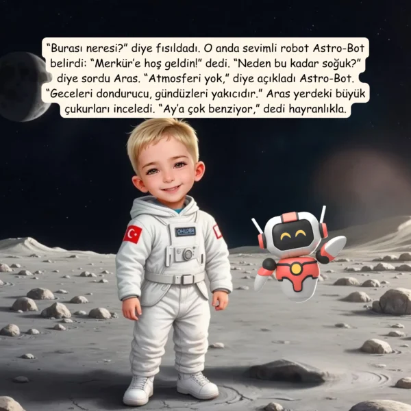 Uzay Temalı - İsme Özel Masal Kitabı - Görsel 4