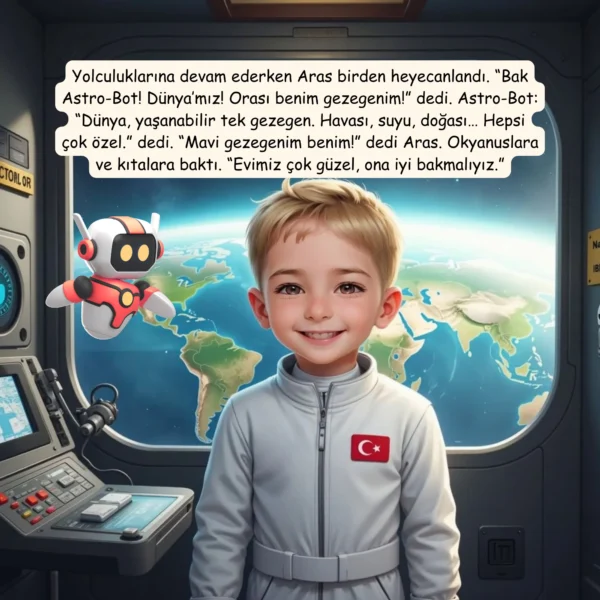 Uzay Temalı - İsme Özel Masal Kitabı - Görsel 6