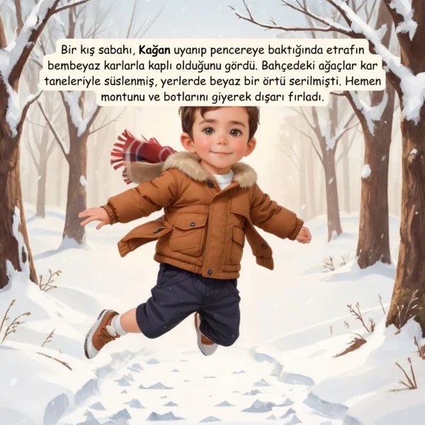 Kış Temalı İsme Özel Masal Kitabı - Görsel 6