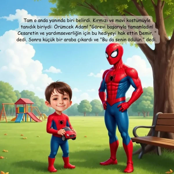 Spiderman Masalı - İsme Özel Masal Kitabı - Görsel 13