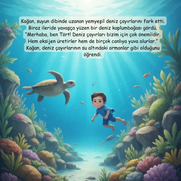 Denizaltı Macerası - İsme Özel Masal Kitabı - Görsel 11