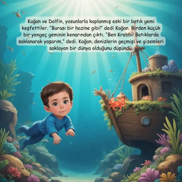 Denizaltı Macerası - İsme Özel Masal Kitabı - Görsel 9