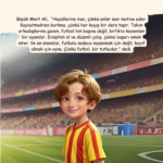 ❤️💛 Sarı Kırmızı Futbol Masalı - İsme Özel Masal Kitabı - Görsel 12
