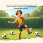 ❤️💛 Sarı Kırmızı Futbol Masalı - İsme Özel Masal Kitabı - Görsel 6