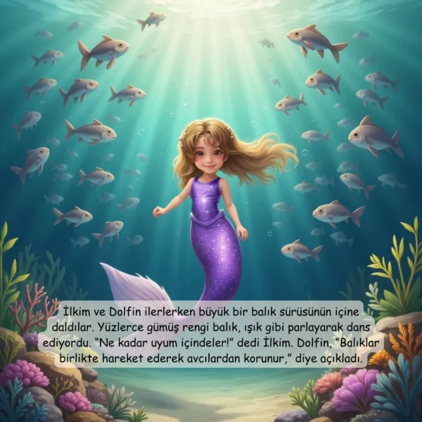 Denizkızı Temalı - İsme Özel Masal Kitabı - Görsel 12