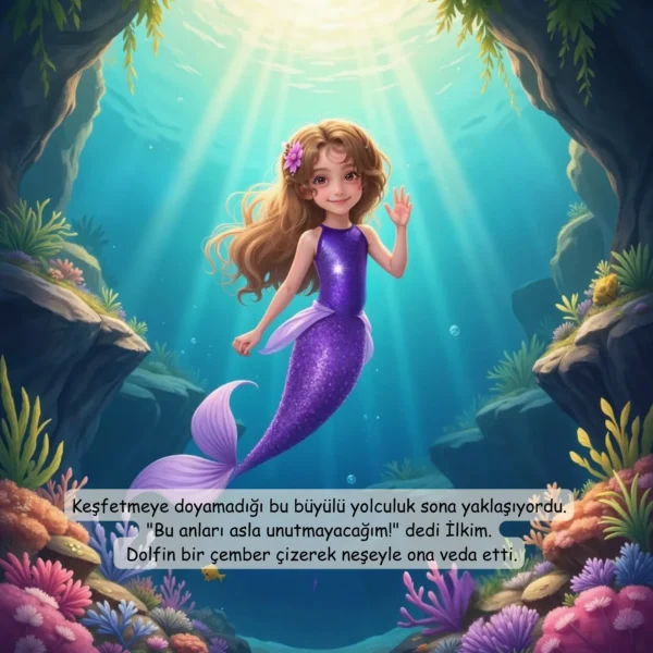 Denizkızı Temalı - İsme Özel Masal Kitabı - Görsel 13