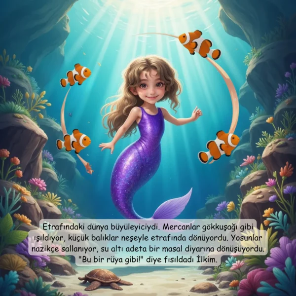 Denizkızı Temalı - İsme Özel Masal Kitabı - Görsel 3