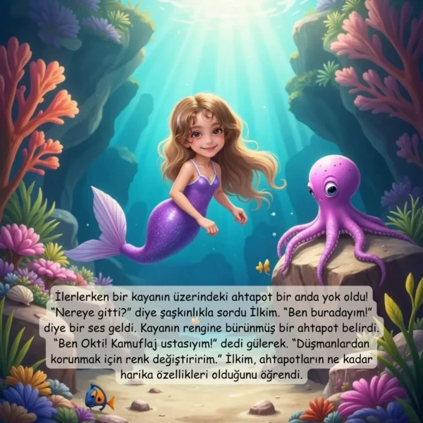 Denizkızı Temalı - İsme Özel Masal Kitabı - Görsel 5