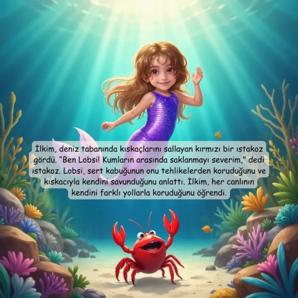 Denizkızı Temalı - İsme Özel Masal Kitabı - Görsel 6