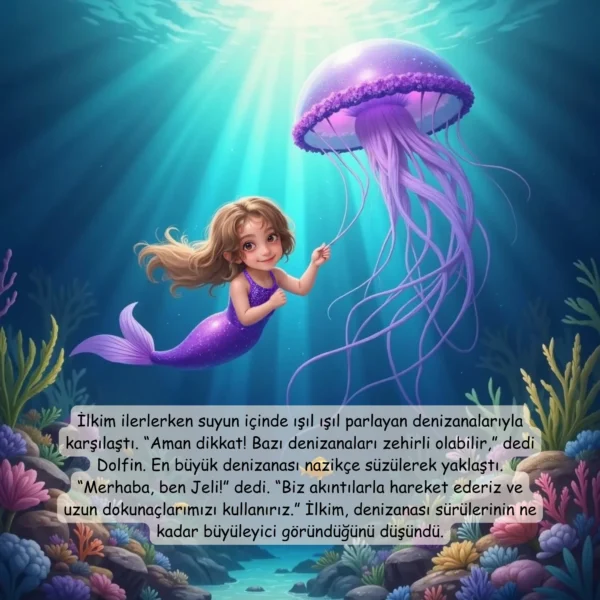 Denizkızı Temalı - İsme Özel Masal Kitabı - Görsel 8