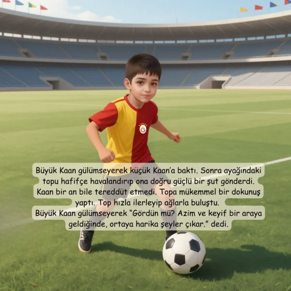 Sarı Kırmızı Futbol Masalı - İsme Özel Masal Kitabı - Görsel 11