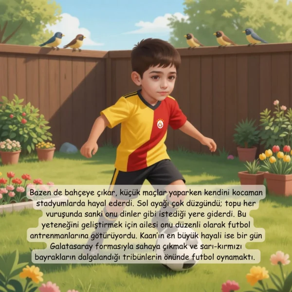 Sarı Kırmızı Futbol Masalı - İsme Özel Masal Kitabı - Görsel 3