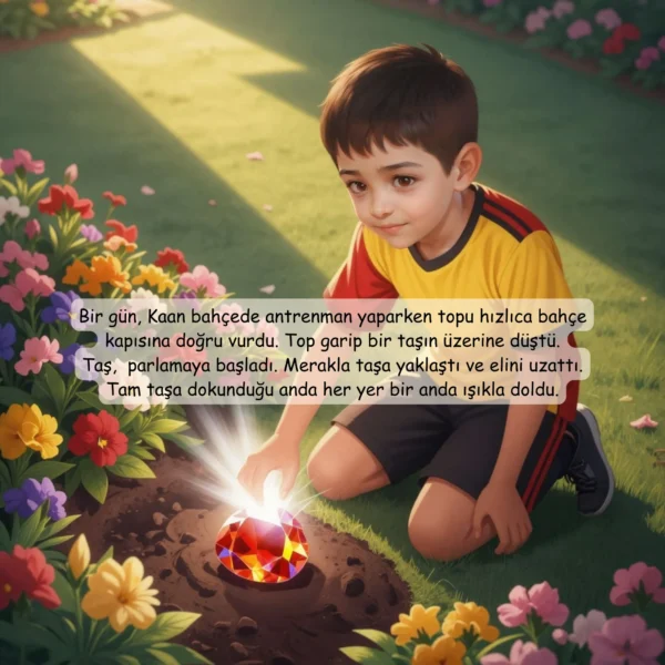 Sarı Kırmızı Futbol Masalı - İsme Özel Masal Kitabı - Görsel 4