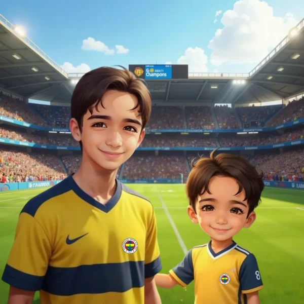 Sarı Lacivert Futbol Masalı - İsme Özel Masal Kitabı - Görsel 9