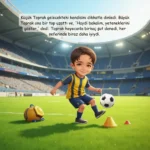 Sarı Lacivert Futbol Masalı - İsme Özel Masal Kitabı - Görsel 10