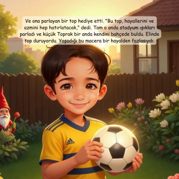 Sarı Lacivert Futbol Masalı - İsme Özel Masal Kitabı - Görsel 12