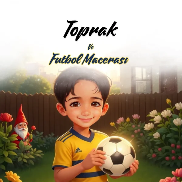 Sarı Lacivert Futbol Masalı - İsme Özel Masal Kitabı - Görsel 1