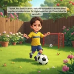 Sarı Lacivert Futbol Masalı - İsme Özel Masal Kitabı - Görsel 3