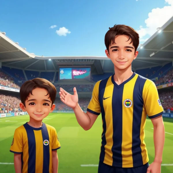 Sarı Lacivert Futbol Masalı - İsme Özel Masal Kitabı - Görsel 7