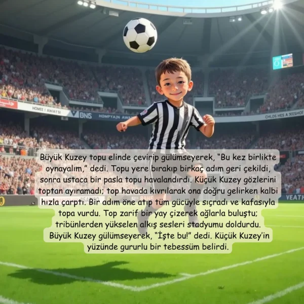 Siyah Beyaz Futbol Masalı - İsme Özel Masal Kitabı - Görsel 11