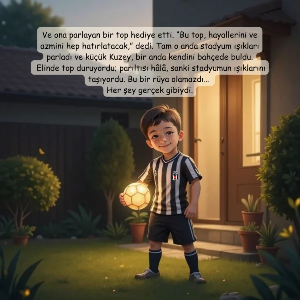 Siyah Beyaz Futbol Masalı - İsme Özel Masal Kitabı - Görsel 12