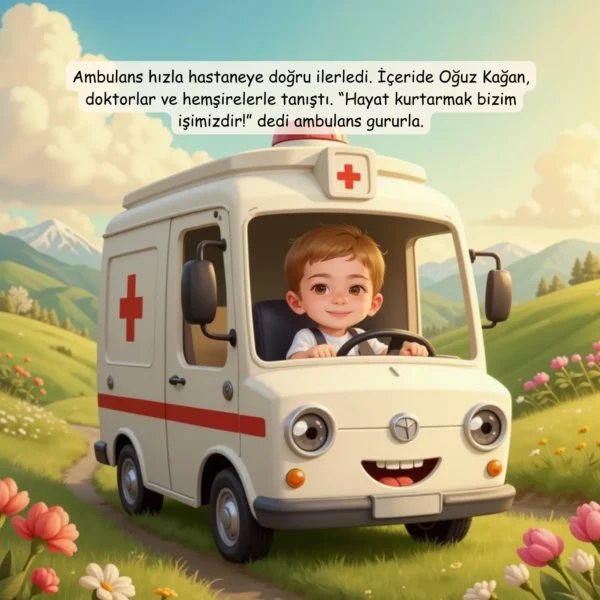 Araba Temalı - İsme Özel Masal Kitabı - Görsel 13