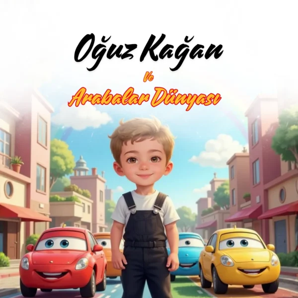 Araba Temalı - İsme Özel Masal Kitabı - Görsel 1