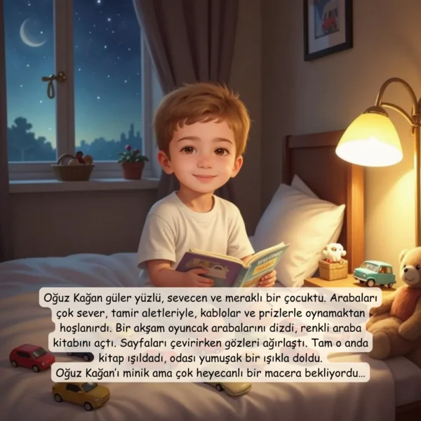 Araba Temalı - İsme Özel Masal Kitabı - Görsel 2