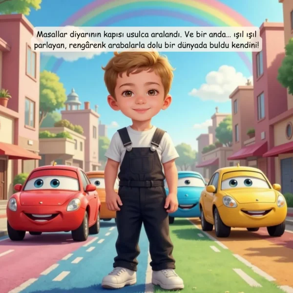 Araba Temalı - İsme Özel Masal Kitabı - Görsel 3