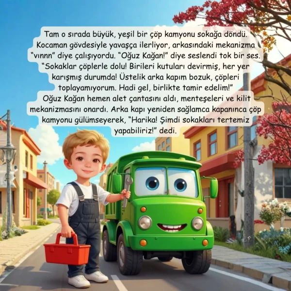 Araba Temalı - İsme Özel Masal Kitabı - Görsel 6