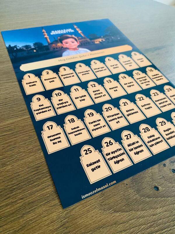 A4- Ramazan Etkinlik Takvimi - İsme Özel - Görsel 2