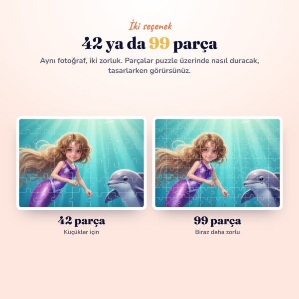 42 ve 99 parçalık puzzle önizlemesi