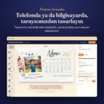Takvim tasarlama ekranı
